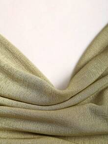 Sweetra 优雅法式时尚性感奢华前卫大胆Y2K派对女孩假日约会街头聚会晚宴音乐节情人节显瘦褶皱设计深V露背金属链绿色女士吊带迷你紧身连衣裙，春夏秋三季 - 彩色 - 查看 5