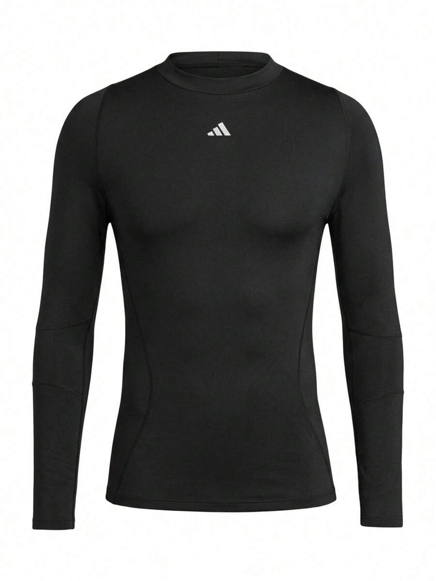 Adidas Techfit Men's Cold.Rdy Long Sleeve T-Shirt Black - 黑色 - 查看 1