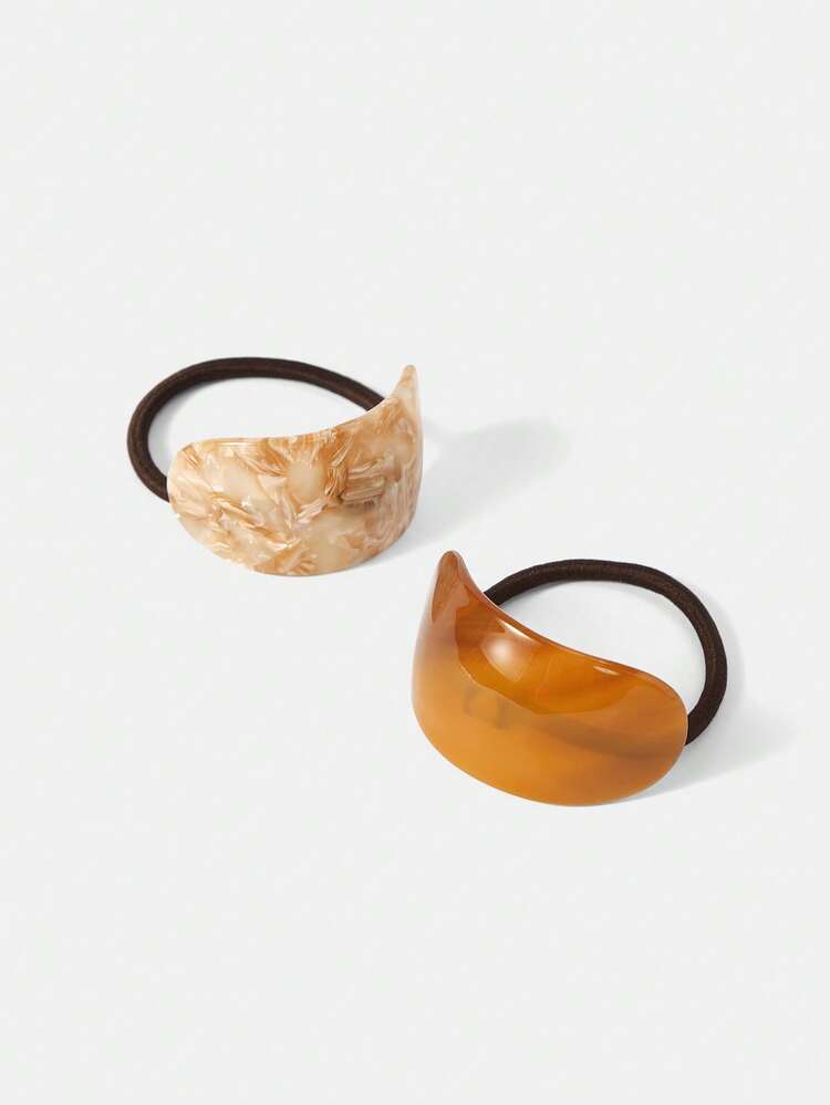 2 ACETIC ACID SEMICIRCULAR HEADBANDS