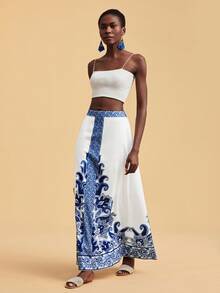 Travachic Women's Casual Vacation Cashew Pattern Skirt - Multicolor - View 6