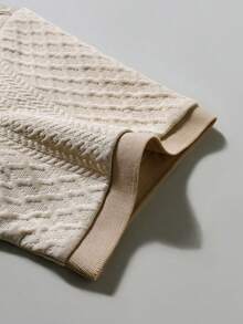 EGENSIO Men's Summer Casual Textured Ribbed Short Sleeve Polo Shirt - Apricot - View 7