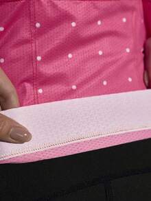 Exploreva Women's Zipper Geometric Print Casual Versatile Daily Commute Cycling Long Sleeve Top - Pink - View 7