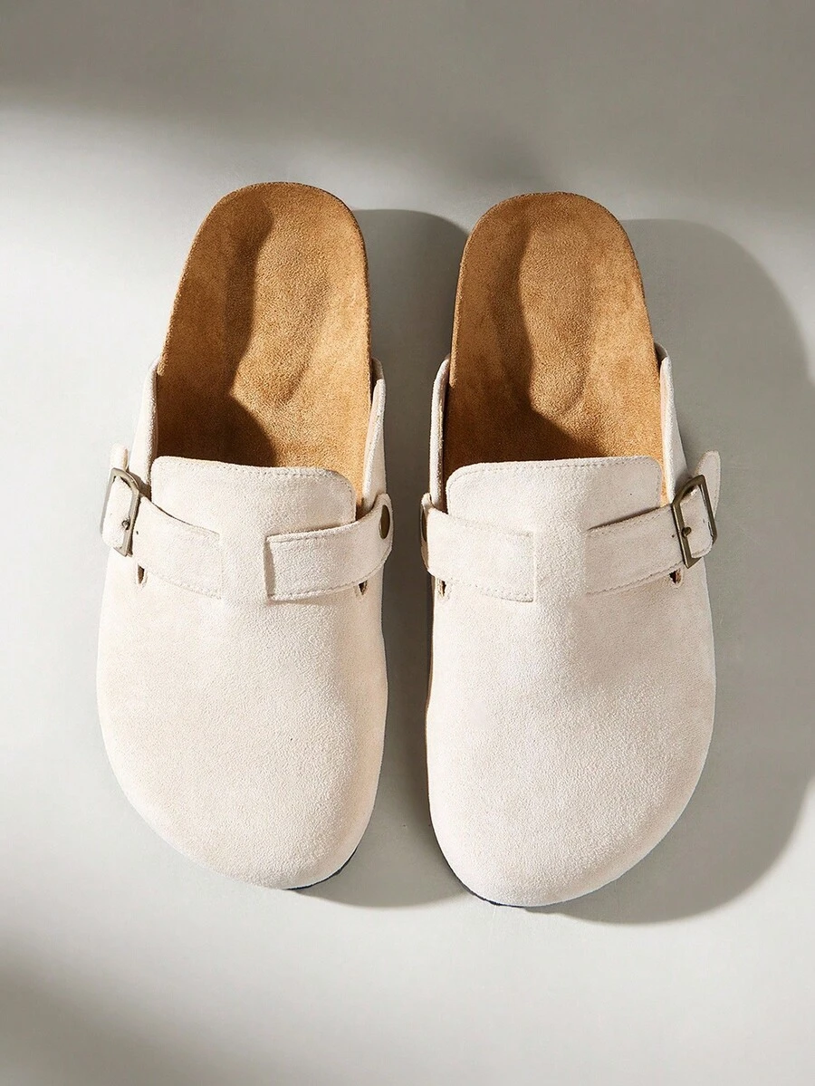 Solecia Ladies Commuting Fashion Versatile Daily Travel Casual Half Slippers - Off-white - View 1