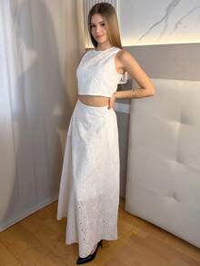 Aless PB 女士日常两件套服装 - 白色 - 查看 1