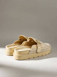 Solecia Women's Buckle Design Casual Slip-On Birkenstocks - Apricot - View 4