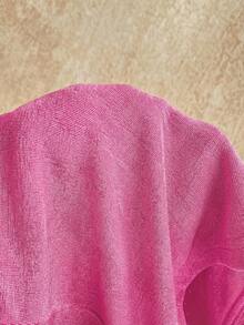 Soleia New Casual Vacation Western Beach Wedding Guest Attire, Graduation Brunch, St. Patrick's Day Spring Break, Easter Music Festival, Elegant Boho Tropical Valentines Christmas Sexy Backless Halter Romper With Metallic Cutout Design - Pink - View 6