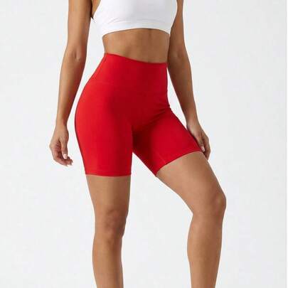 Biker deportivo mujer de licra polex super stretch, cintura cómoda y ajuste perfecto, ideal para entrenar, yoga o uso diario, varios colores.