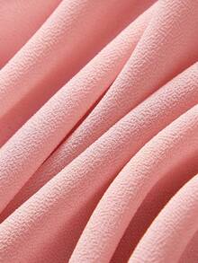 ZEYLAH 女士两件式及地晚礼服——立领披肩，水晶装饰，鱼尾裙摆，雪纺面料，修身剪裁，适合节日派对、婚礼和正式场合。 - 粉色 - 查看 10