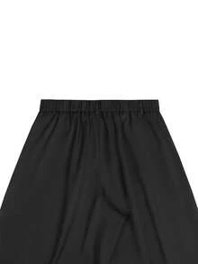 SLATEMANN Men's Black Loose Casual Versatile Knee-Length Shorts - Black - View 5