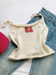 Muchica 女士夏季度假休闲针织吊带衫 - 彩色 - 查看 5