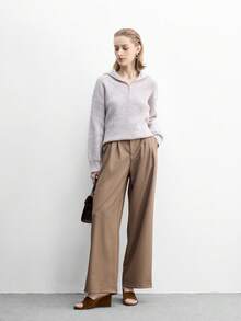 CUCCOO BIZCHIC Women's Rhinestone Embellished Casual Platform Slide Sandals - Brown - View 2