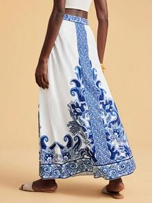 Travachic Women's Casual Vacation Cashew Pattern Skirt - Multicolor - View 2