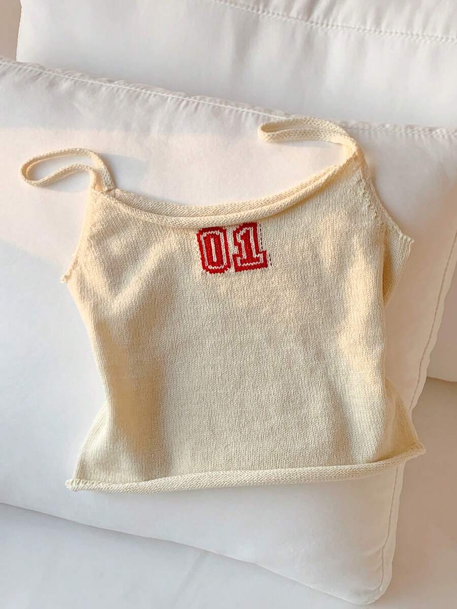 Muchica 女士夏季度假休闲针织吊带衫 - 彩色 - 查看 1