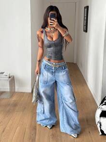 Coolane Áo tank top nữ phong cách đường phố, vintage, phù hợp mọi mùa, đi dự tiệc, lễ hội, đi chơi đêm, hội chợ thời Phục Hưng, câu lạc bộ. - Màu tím - Xem 5