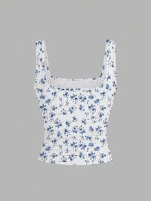 EMERY ROSE Áo tank top in họa tiết cỡ lớn, Áo tank top cổ tròn dáng casual cỡ lớn dành cho nữ, Áo tank top thời trang cỡ lớn dành cho nữ, Bộ 3 áo tank top cỡ lớn dành cho nữ, Áo tank top mùa hè - Nhiều màu - Xem 5