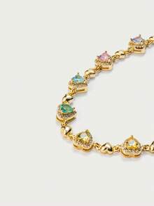 Glisma 18K镀金锆高级个性化手链 - 彩色 - 查看 7