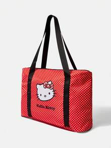 HELLO KITTY AND FRIENDS | SHEIN Cute Kitty Cat Pattern Women's Handbag - Red - View 2