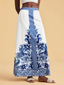 Travachic Women's Casual Vacation Cashew Pattern Skirt - Multicolor - View 3