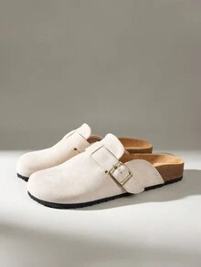 Solecia Ladies Commuting Fashion Versatile Daily Travel Casual Half Slippers - Off-white - View 6
