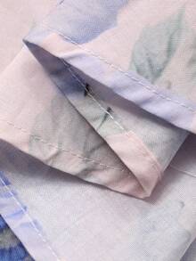 DAZY 女士碎花束腰蝴蝶结优雅连衣裙 - 彩色 - 查看 8