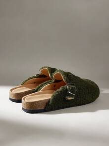 Solecia Women Flats - Dark Green - View 3