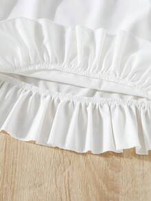 Infant Girls' Casual Watermelon Print Sleeveless Ruffle Hem Dress, Comfortable Daily Wear, Spring/Summer - Multicolor - View 3