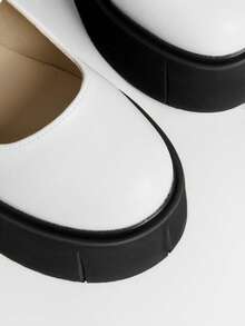 Sugerpunk Modische Damen Lässig Frühling/Sommer Mary Jane Keilabsatz Plateau Schuhe, Gothic Punk Stil Dunkel Serie Einzelner Riemen Nieten Elastik Schnalle Runde Spitze Niedrig-Geschnittene Schuhe für Nachtclubs, Partys, Festivals und täglichen Gebrauch. - Weiss - Übersicht 7