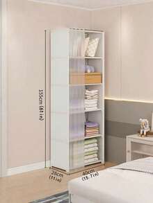 1 kệ sách đứng độc lập, giá đựng đồ nhiều tầng, kệ hẹp cho phòng khách, quà tặng Halloween & Giáng sinh. - Nhiều màu - Xem 14