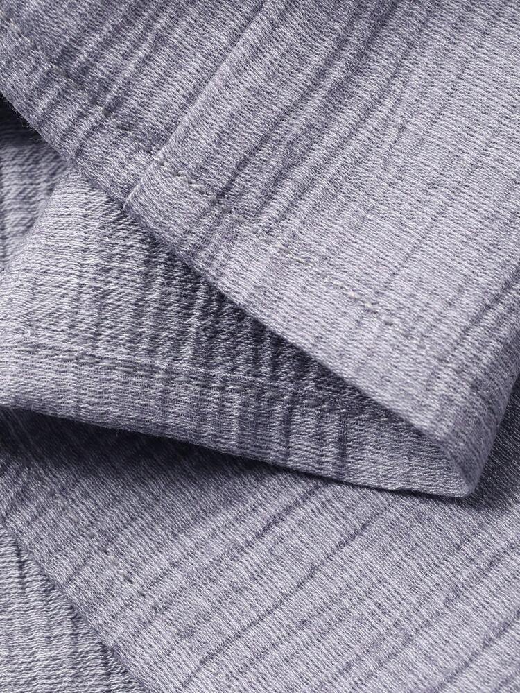 Women's Casual Commuter Solid Color Shirt And Shorts 2 Pieces Set