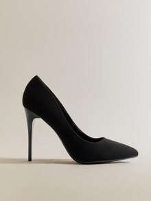 Hauture Women's Classic Pointy Toe Pump With Stiletto Heels Mother's Day Present For Christmas - Black - View 2