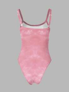 Rovax Plus Size Women Summer Casual Bodysuit - Multicolor - View 2