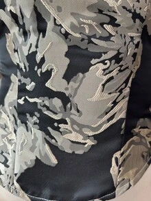 Elenzga 缎面褶皱腰部露背碎花短款上衣和修身鱼尾裙套装，优雅法式性感度假装 - 香檳色 - 查看 6