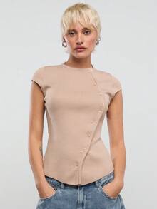 COUREZ Women Knit Tops - Watermelon Pink - View 2