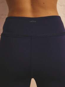 Aralina Leisurewear Active Women's High Waisted Straight Leg Gym Workout Pant With Pockets - Navy Blue - View 4