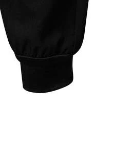 Manfinity Acti Log Men's Drawstring Waist Casual Versatile Daily & Sports Pants - Black - View 3