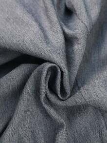 EMERY ROSE 女士松紧腰纽扣设计休闲宽松短裤 - 深灰色 - 查看 8