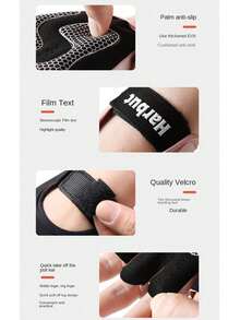1 Pair Fingerless Gloves With Thickened Men Women Fitness Weight Lifting Wristband Gloves Body Building Training Sports Exercise Cycling Glove Shockproof - Multicolor - View 12