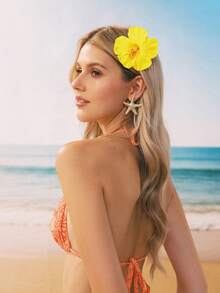 Swim Mod 3 chiếc kẹp tóc hoa Hawaii, kẹp tóc hoa dâm bụt nhiệt đới nhân tạo dành cho nữ, thích hợp cho bãi biển, tiệc tùng, phong cách Boho, thời trang, thanh lịch, tối giản, màu trơn, thích hợp cho hàng ngày, thường ngày, tiệc tùng, đi làm, kỳ nghỉ, búi tóc, buộc tóc đuôi ngựa, rửa mặt, trang điểm, phụ kiện quần áo, kẹp tóc, ghim tóc, phụ kiện tóc - Nhiều màu - Xem 3