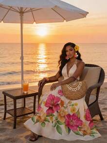 SHEIN Lady 女士度假连衣裙 - 彩色 - 查看 7