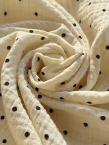 Muchica 大码女式波点抽绳腰休闲百搭阔腿裤，适合日常穿着 - 彩色 - 查看 8