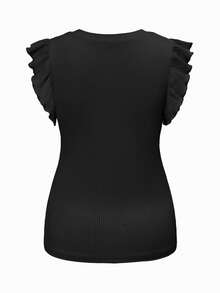 SHEIN Camiseta de maternidad de unicolor, cuello redondo, casual y versátil para uso diario - Multicolor - Ver 8