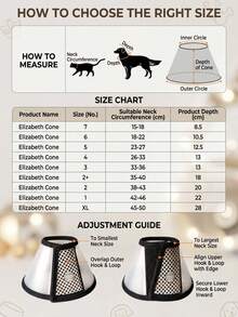 PETSIN 1PC Elizabeth Circle Pet Head Cover Protective Shield Dog Beauty Cover Bathing Dog And Cat Scratch Prevention Elizabeth Circle - White - View 12