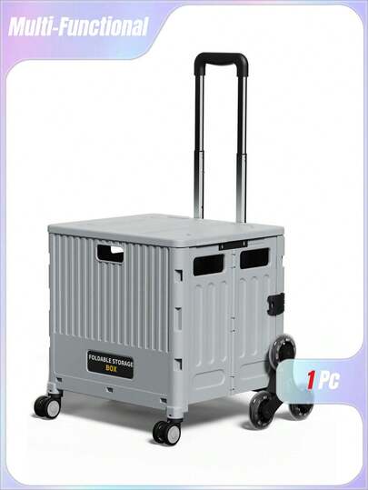 Home Multifunctional Grocery Cart, Small Trailer, Lightweight And Portable, Foldable Shopping Cart, Trolley Trailer, Stall, Camping Car