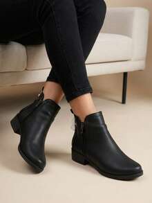Women Ankle Boots & Booties - Black - View 1