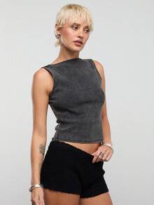 COUREZ Women Tank Tops & Camis - Black - View 4