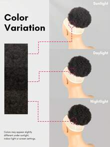 Afro Puff Drawstring Ponytail Human Hair Bun For Women Afro Kinky Curly Clip In Ponytail Extension Human Hair Pieces Short Clip In Ponytails Hair Bun Extensions Hairpieces Updo Hair With Two Clips Natural Black Color 6 8 Inch - Natural Black - View 12
