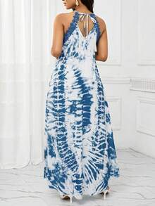 de verano informal con tirantes para mujer, ideal para vacaciones - Azul y blanco 3 - Ver 3