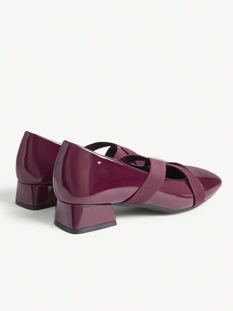 CUCCOO CHICEST Elegant, Beautiful, Cute, Casual And Generous Patent Leather. Ms. Shu's Thick-Heeled Shoes Elegant Shoes Wedding Shoes
