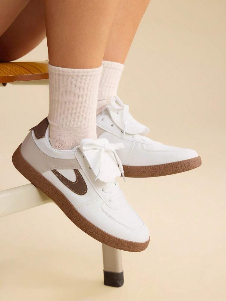 CUCCOO EASI Women's Beige Casual Sporty Sneakers For Christmas