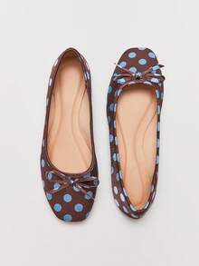 Solezae Giày búp bê nữ bằng satin, kiểu dáng thanh lịch, thoải mái. - Nhiều màu - Xem 2